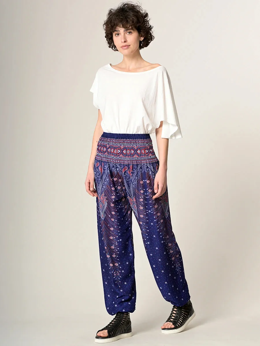 Harem Pants Original - Peacock High Crotch