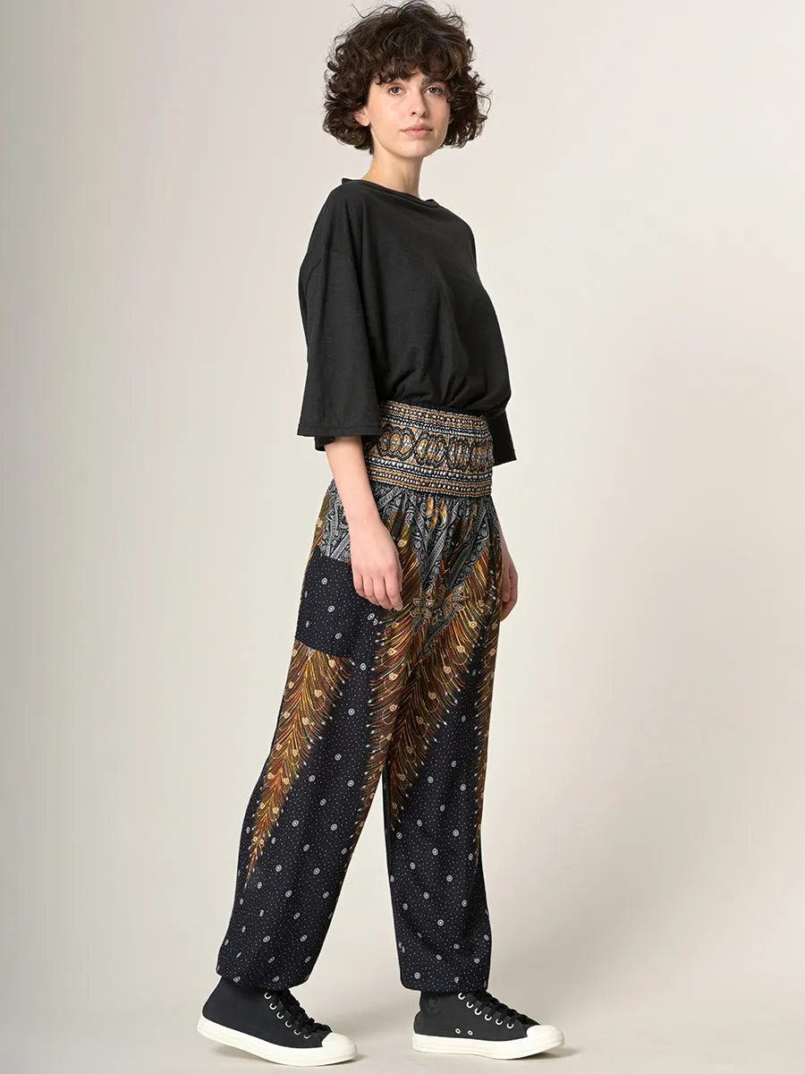 Harem Pants Original - Peacock High Crotch