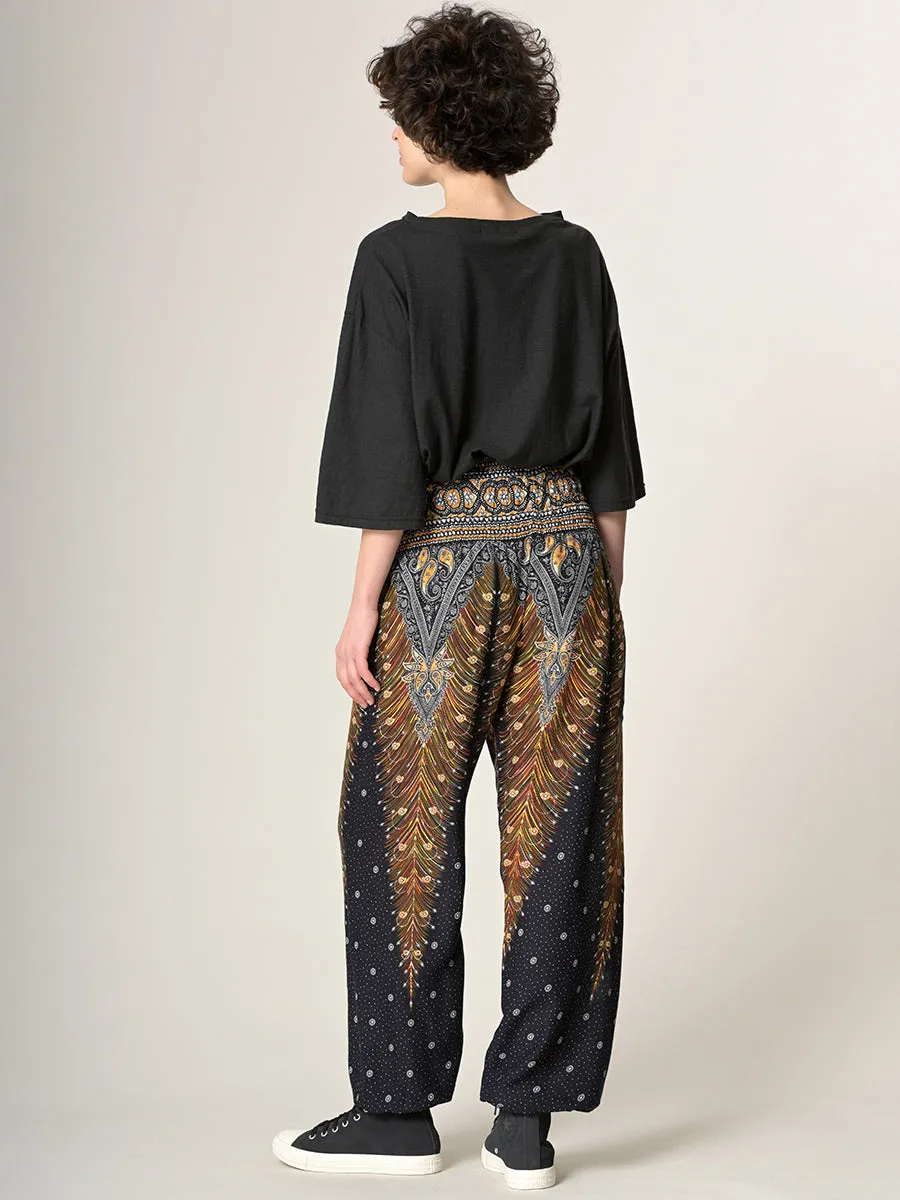 Harem Pants Original - Peacock High Crotch