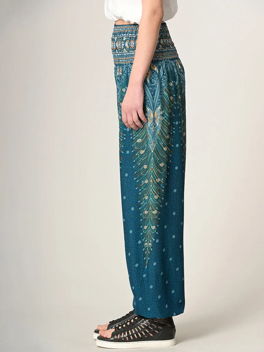 Harem Pants Original - Peacock High Crotch