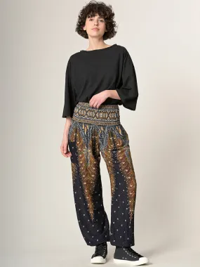 Harem Pants Original - Peacock High Crotch