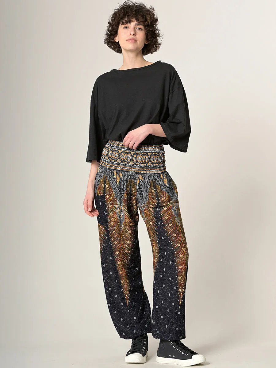 Harem Pants Original - Peacock High Crotch