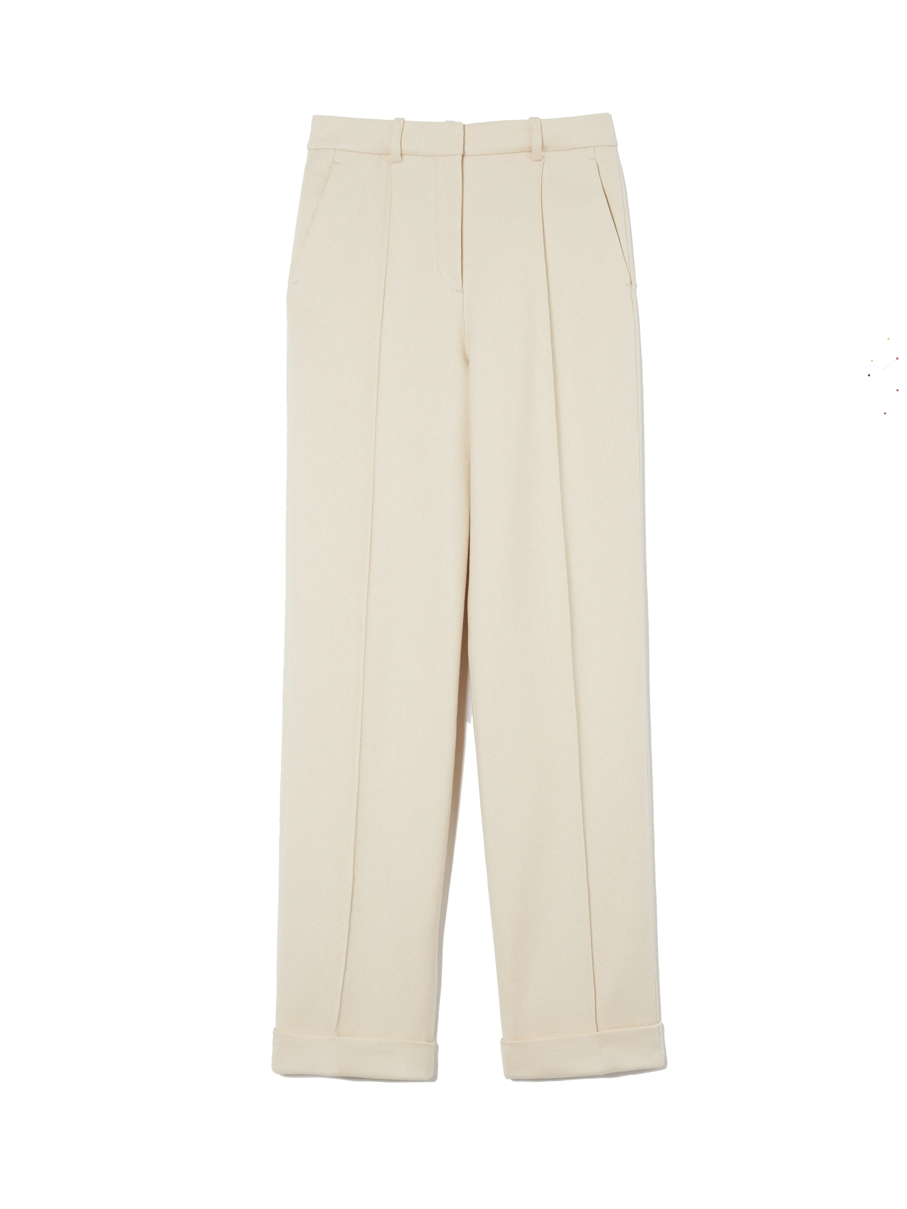 Harley Turn Up Trouser | Cream