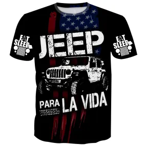 Jeep pour la vie - USA Flag