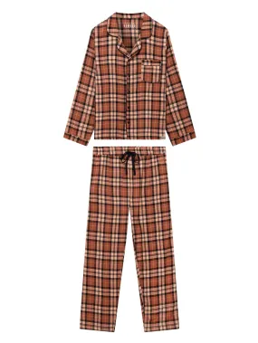 JIM JAM Mens Organic Cotton Pyjama Set - Clay