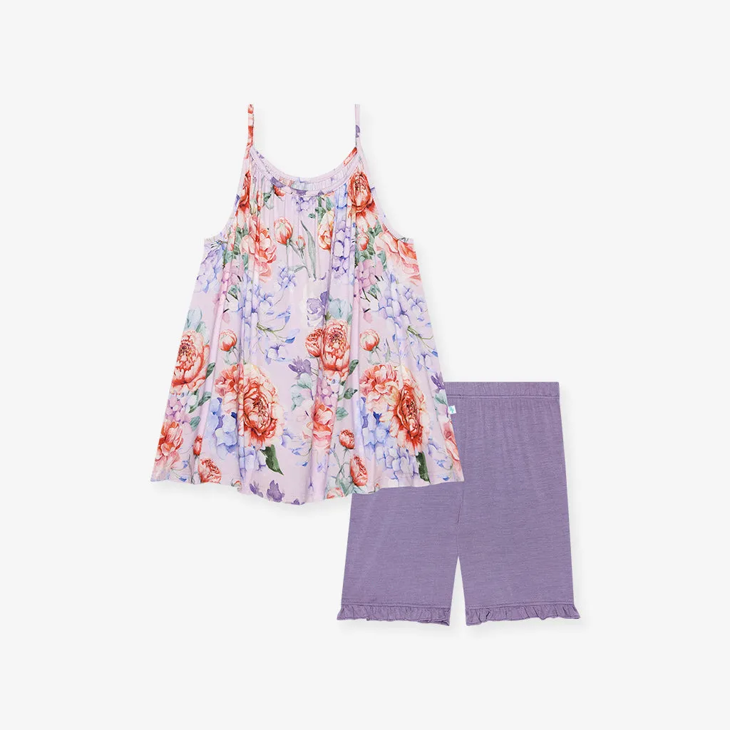 Joaquina Tank Ruffled Short Set