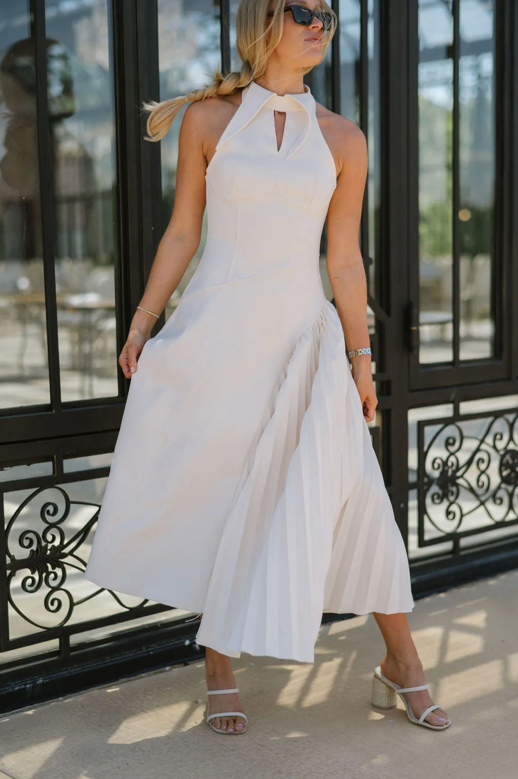 Keaton Midi Dress- Ivory