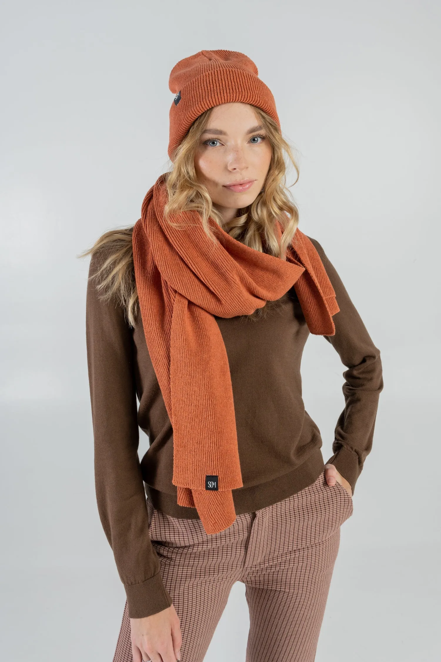 Knitted Scarf Orange