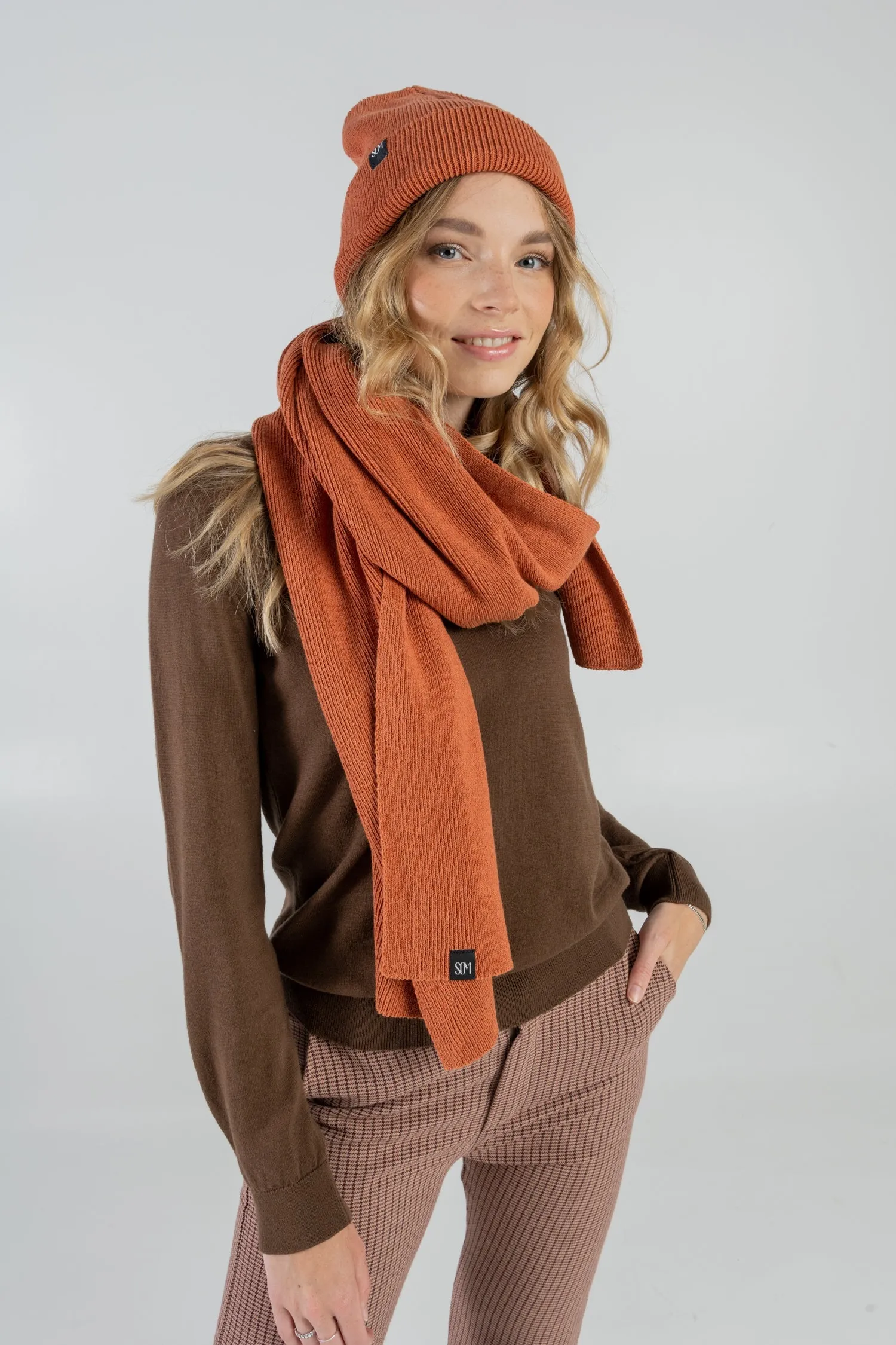 Knitted Scarf Orange