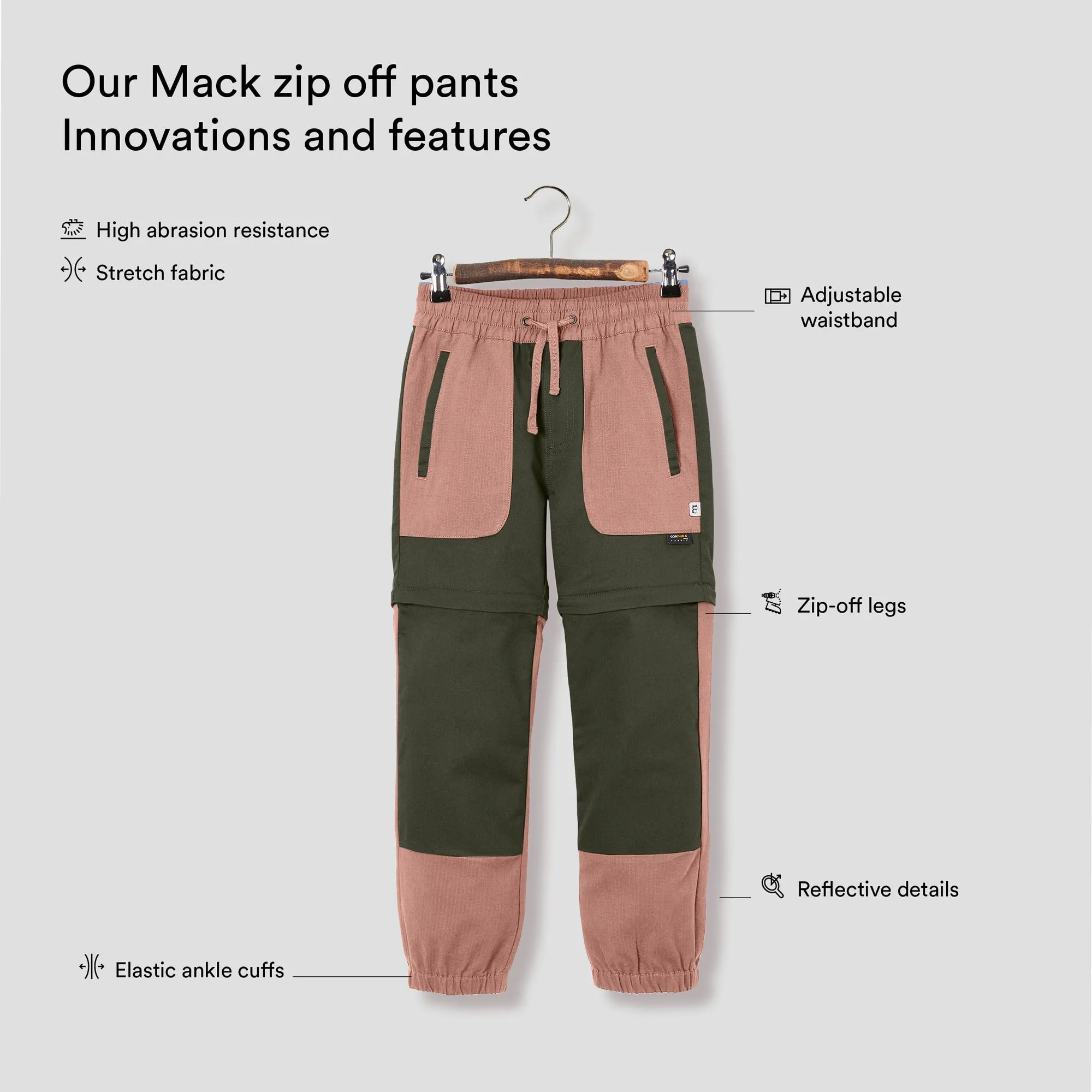 Mack zip off pants