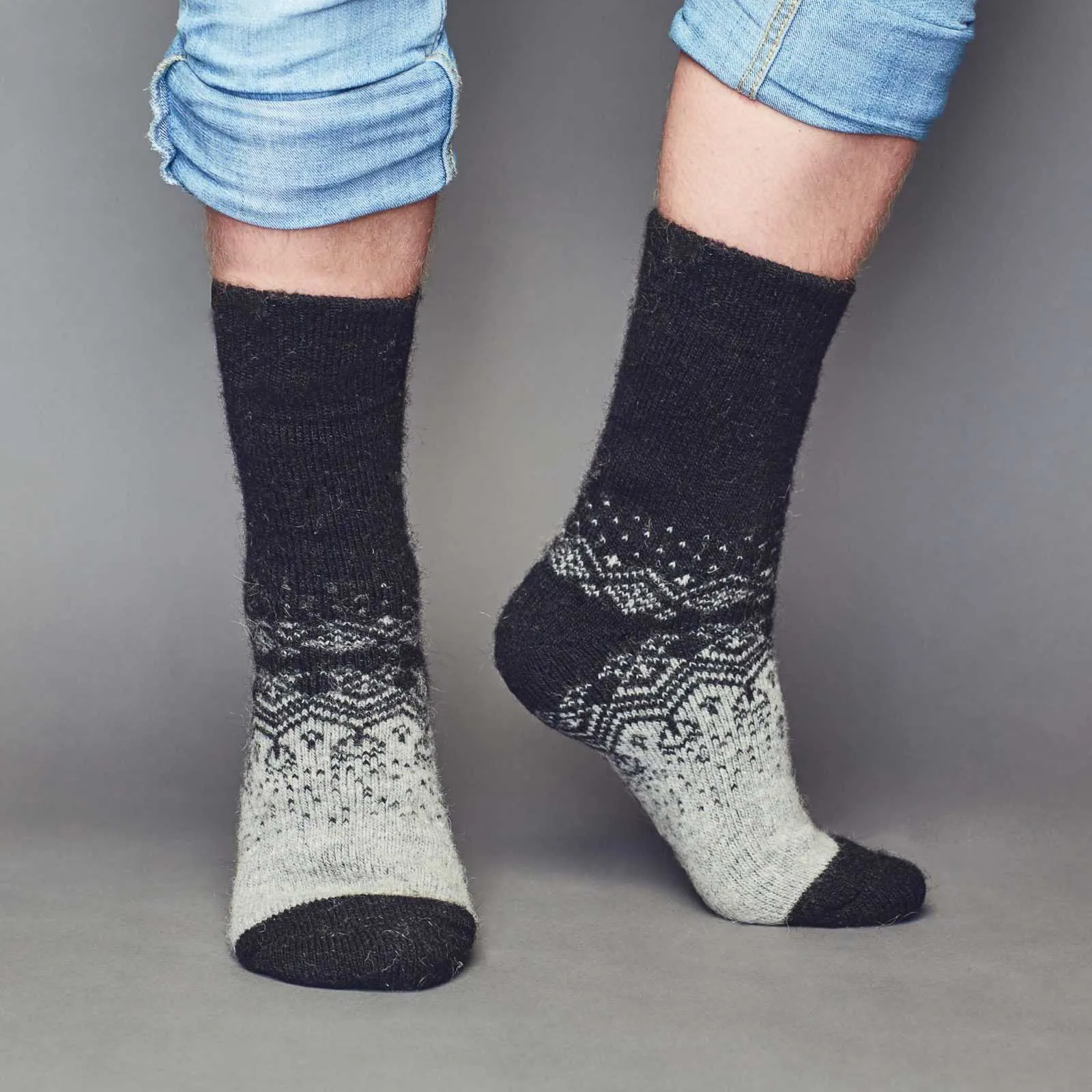 Men's Arctic Night Merino Wool Crew Socks