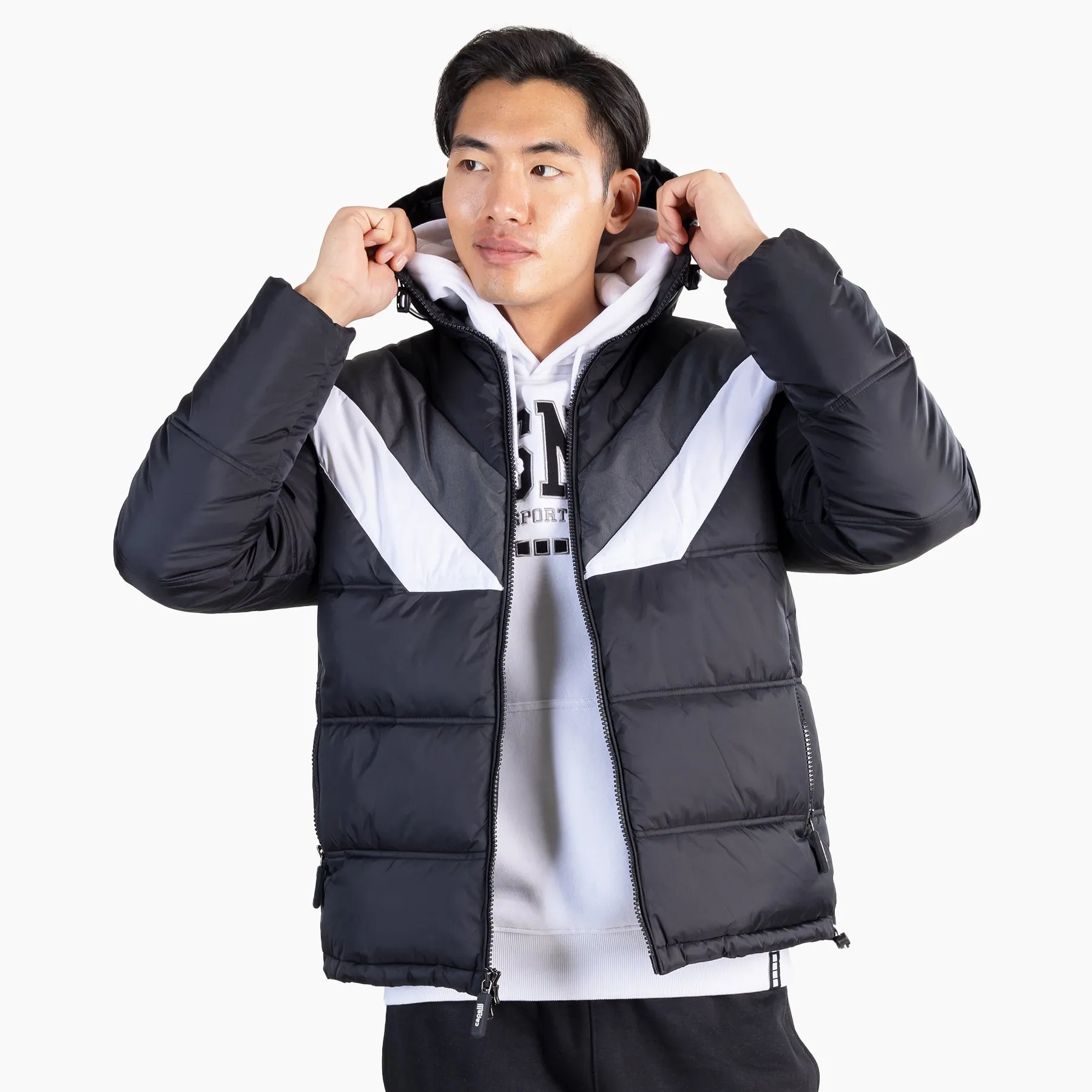 MEN'S COLOR BLOCKED WINTER JACKET