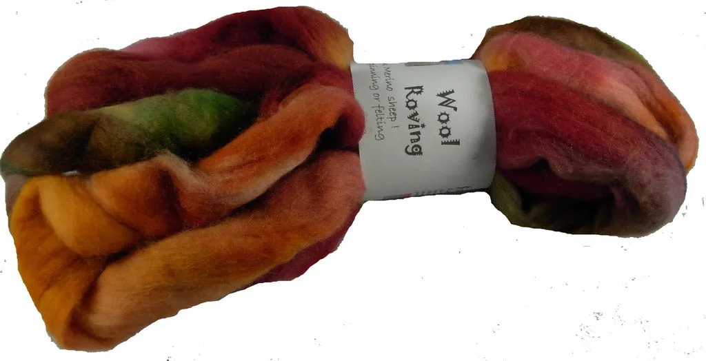 Merino Wool Roving, Autumn