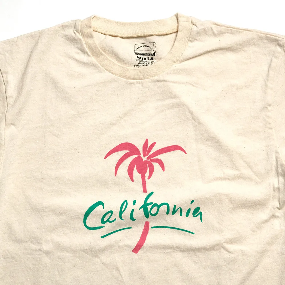 Mixta- CREW NECK PRINT TEE - PALM TREE - MI24-PAL