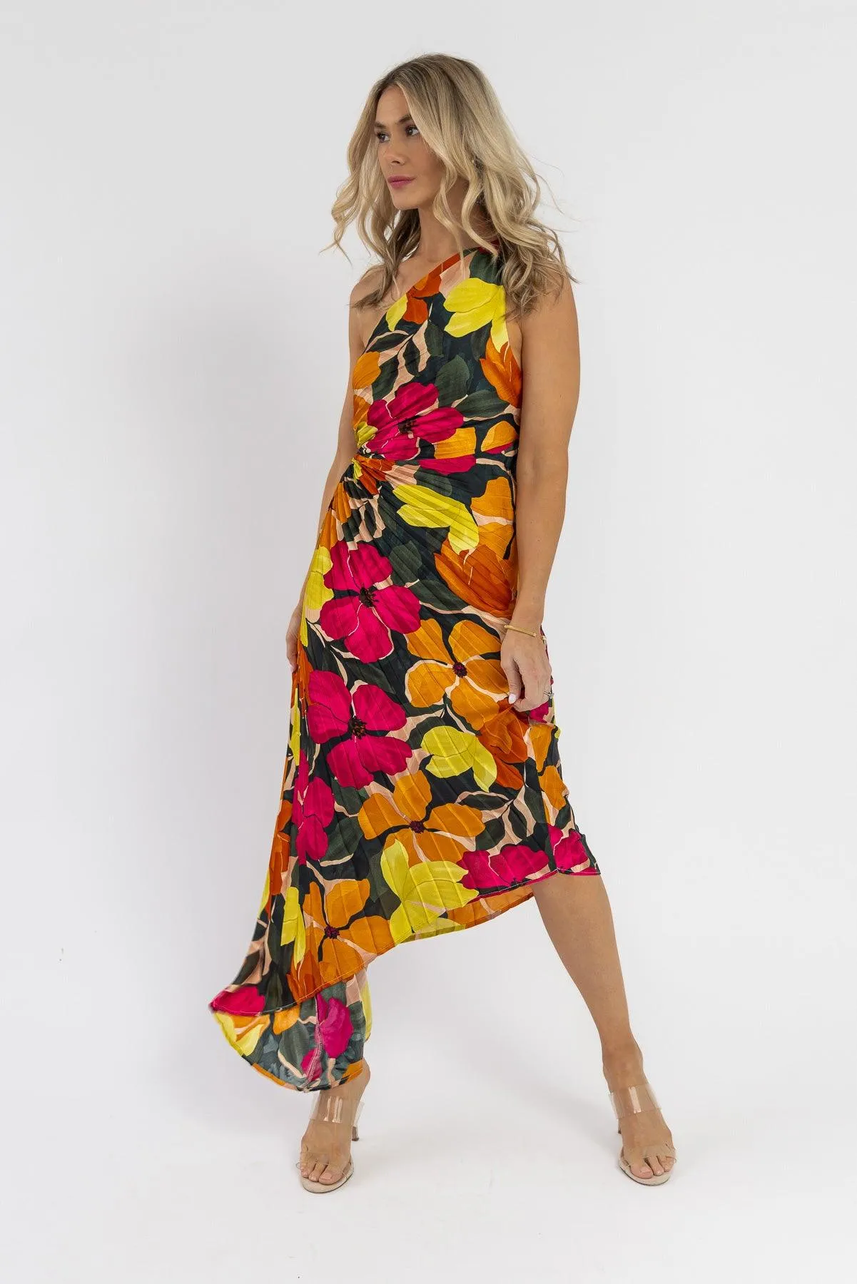 Monroe Pink Floral Maxi Dress