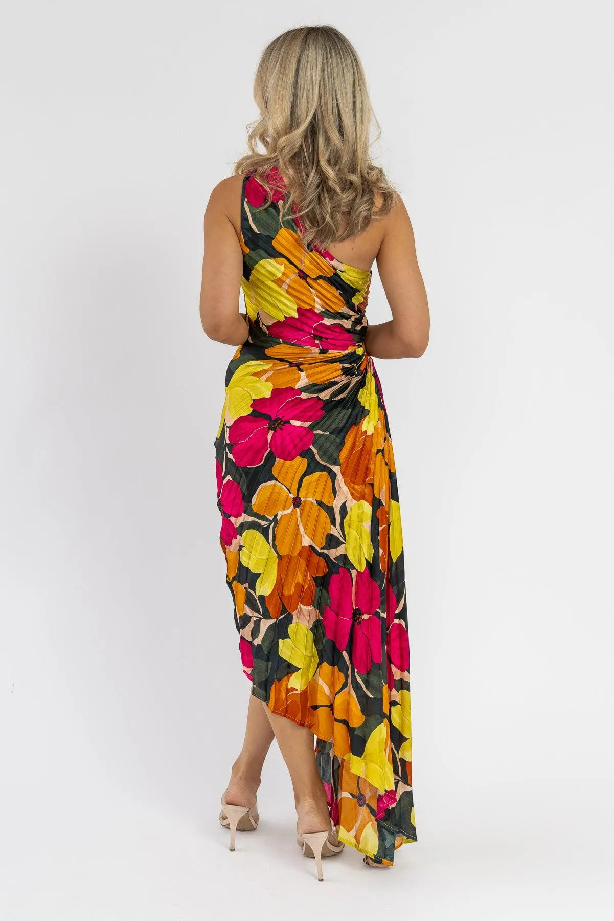 Monroe Pink Floral Maxi Dress