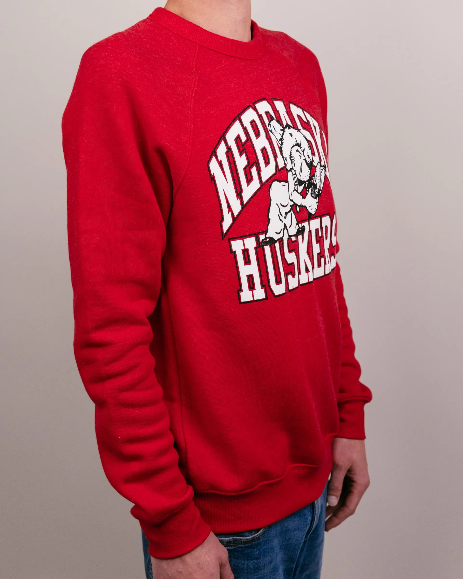 Nebraska Huskers Arch Red Crewneck