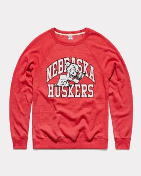 Nebraska Huskers Arch Red Crewneck