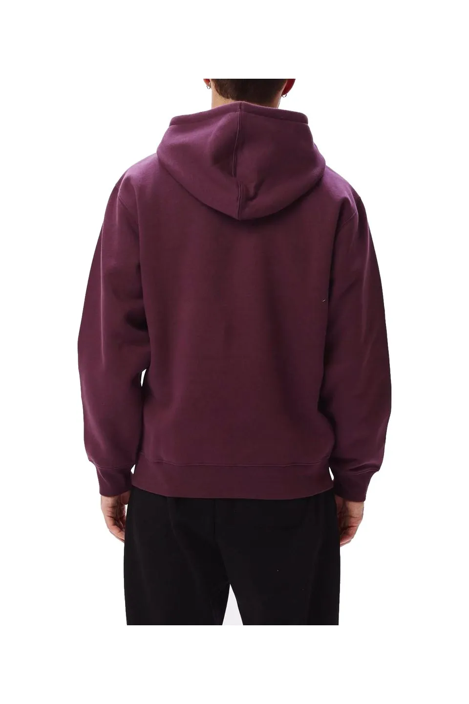 Obey Stack Pullover Hoodie Purple