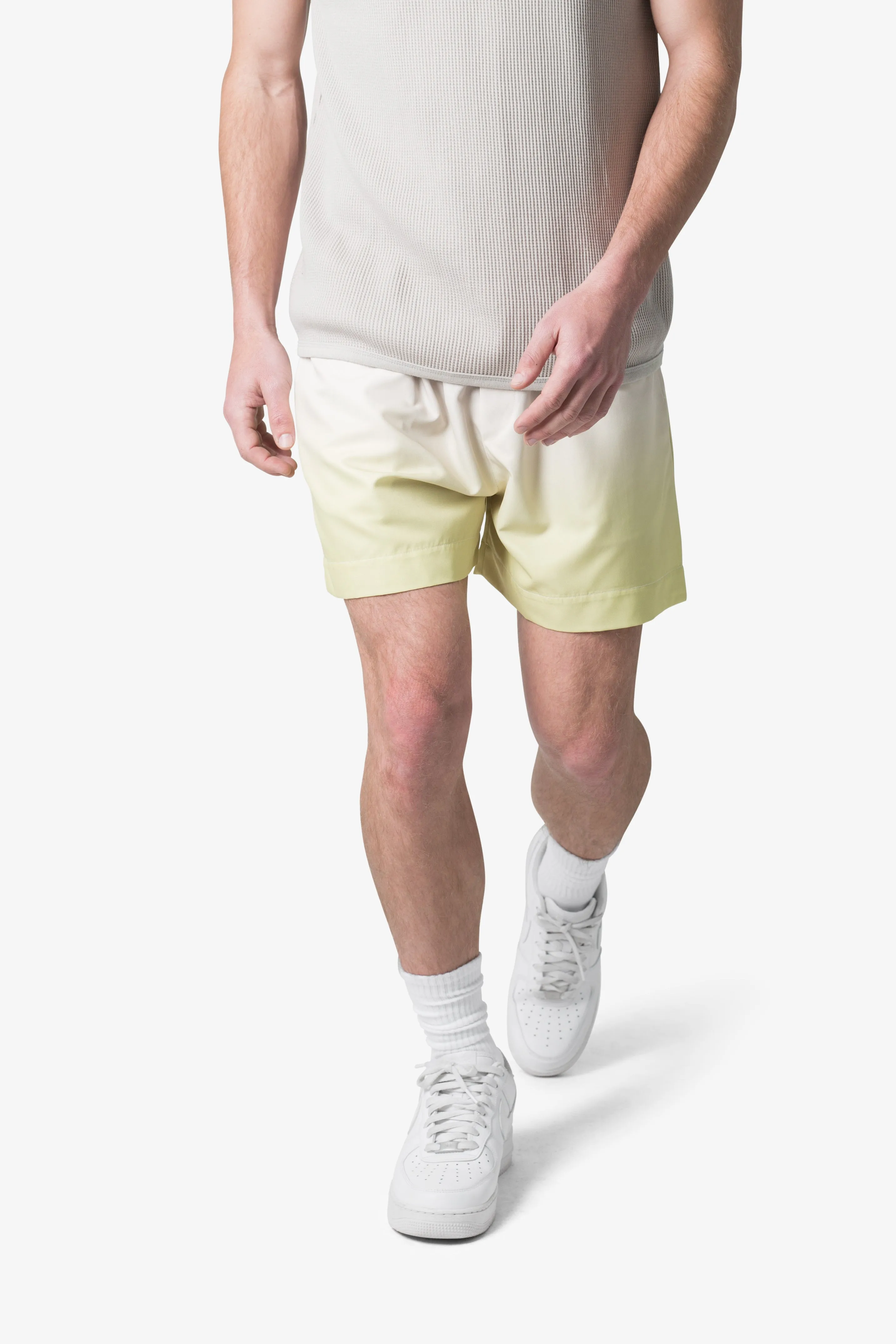 Ombre Summer Shorts - Light Yellow