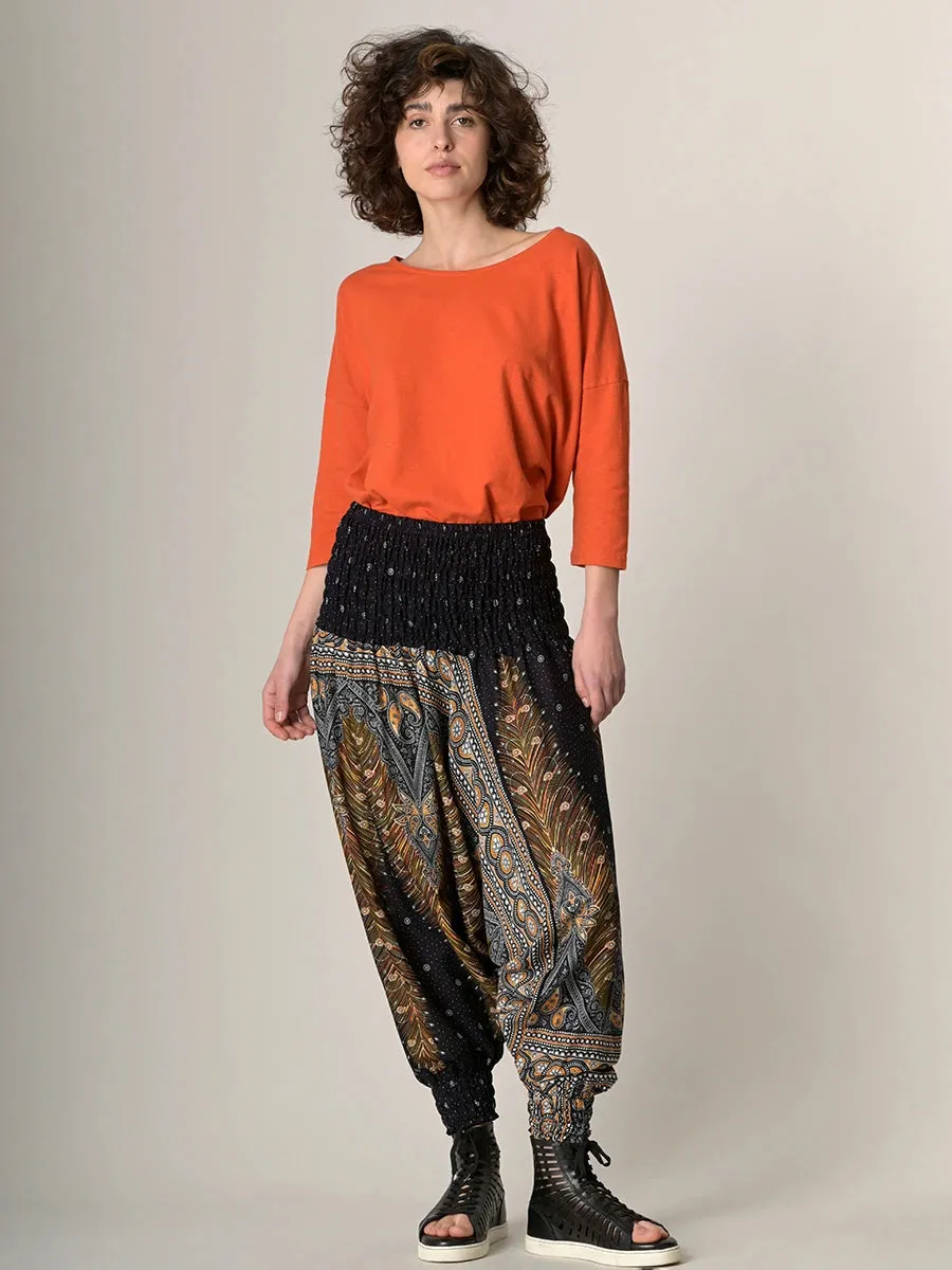 Peacock Harem Pants - Low Crotch