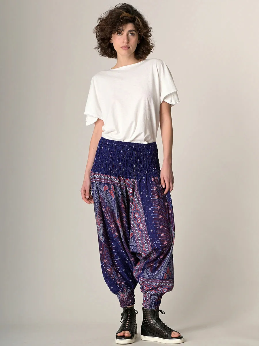 Peacock Harem Pants - Low Crotch