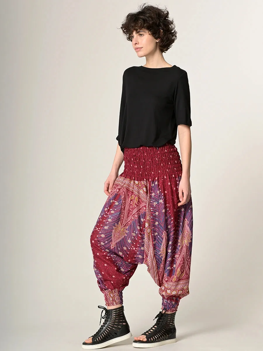 Peacock Harem Pants - Low Crotch