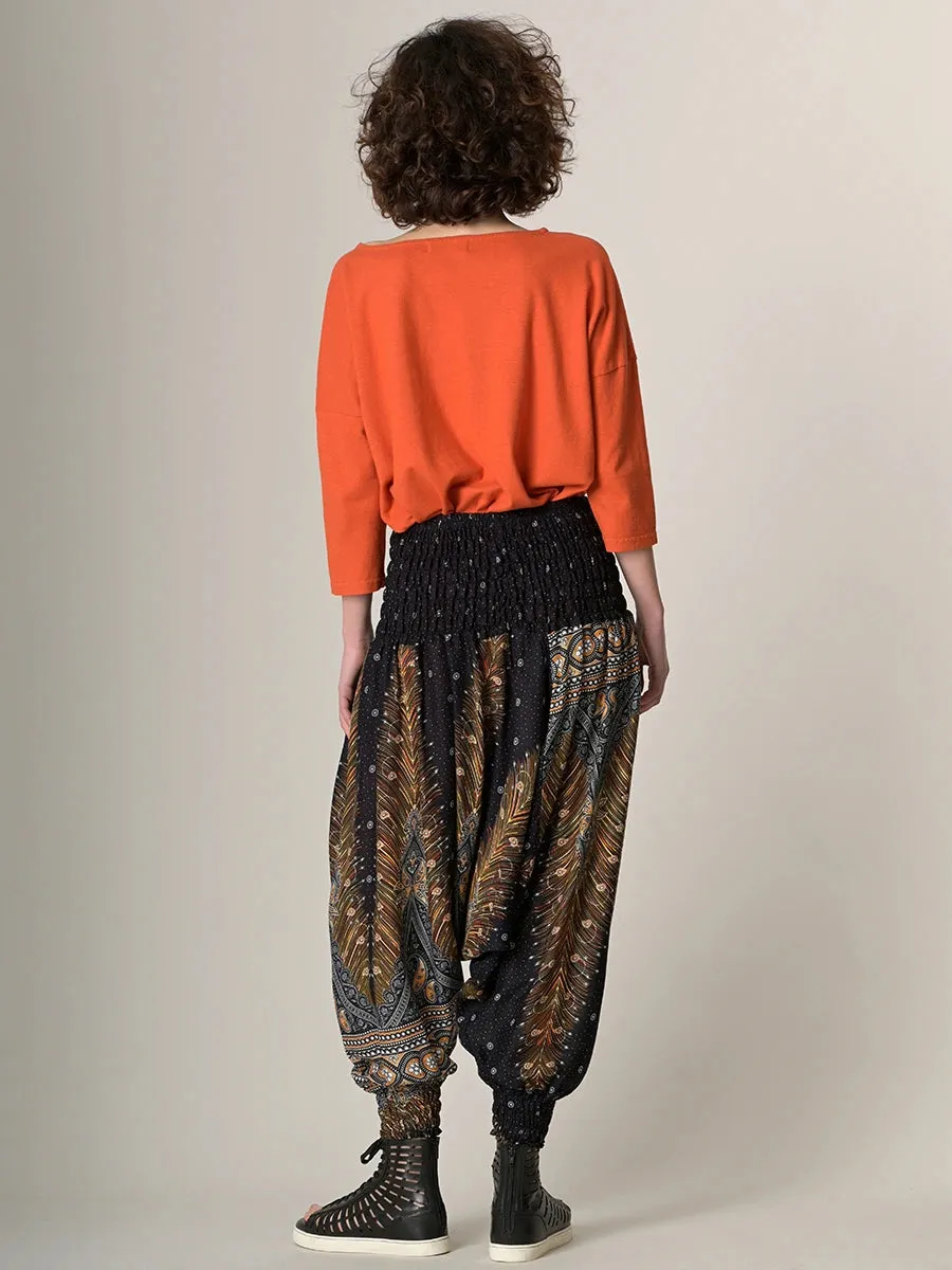 Peacock Harem Pants - Low Crotch