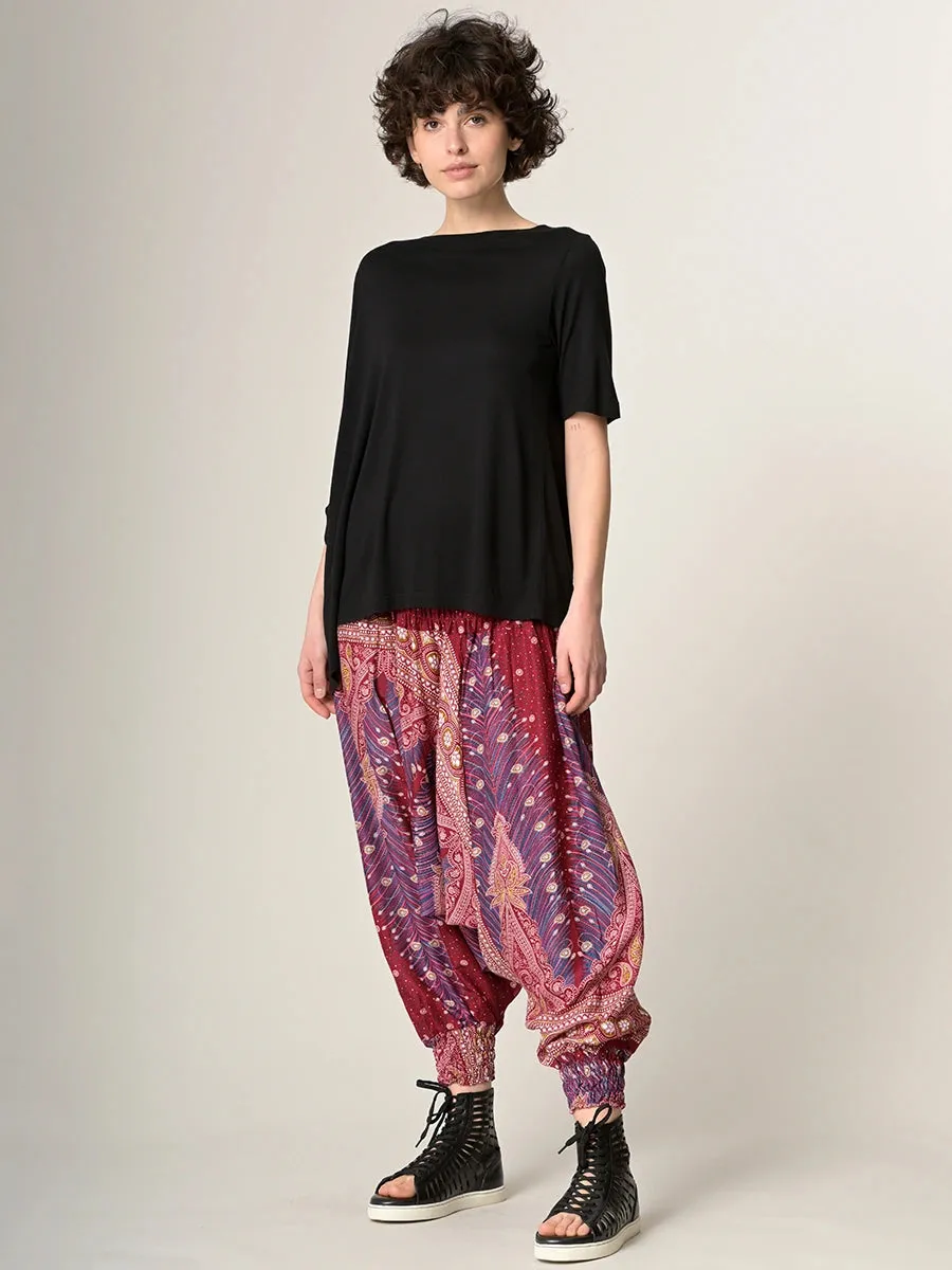 Peacock Harem Pants - Low Crotch