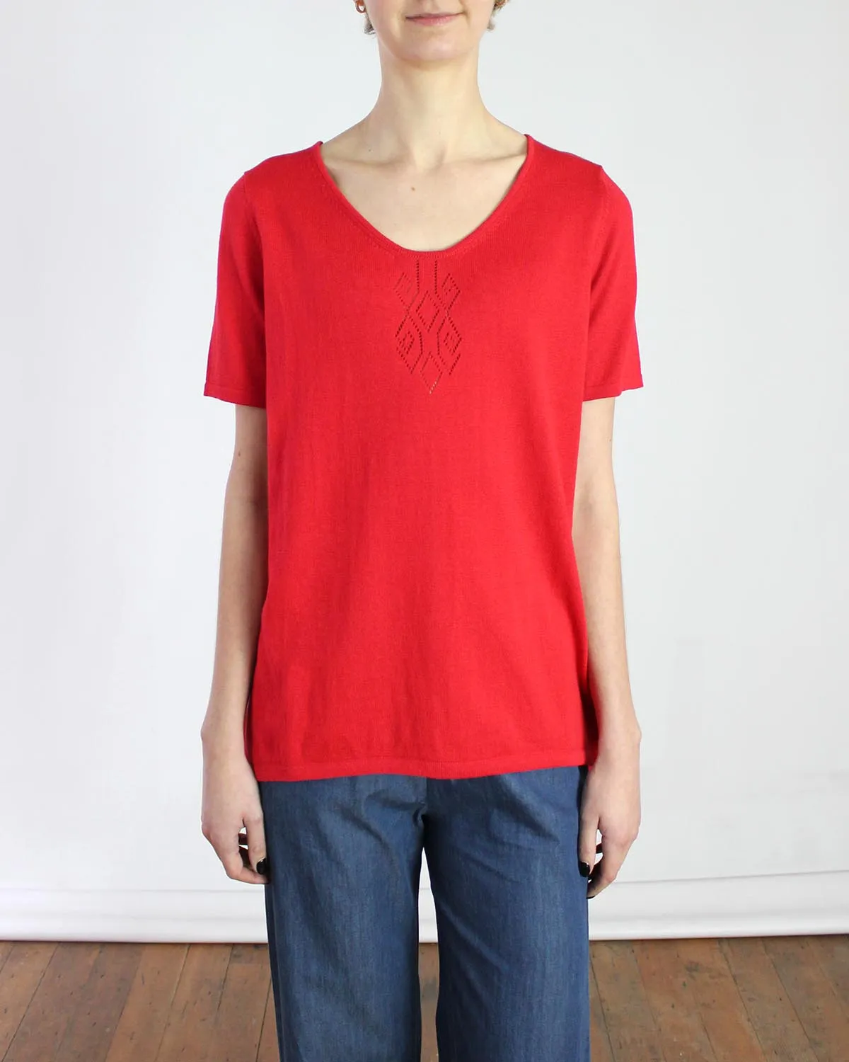 Pima Cotton Crossover Tee