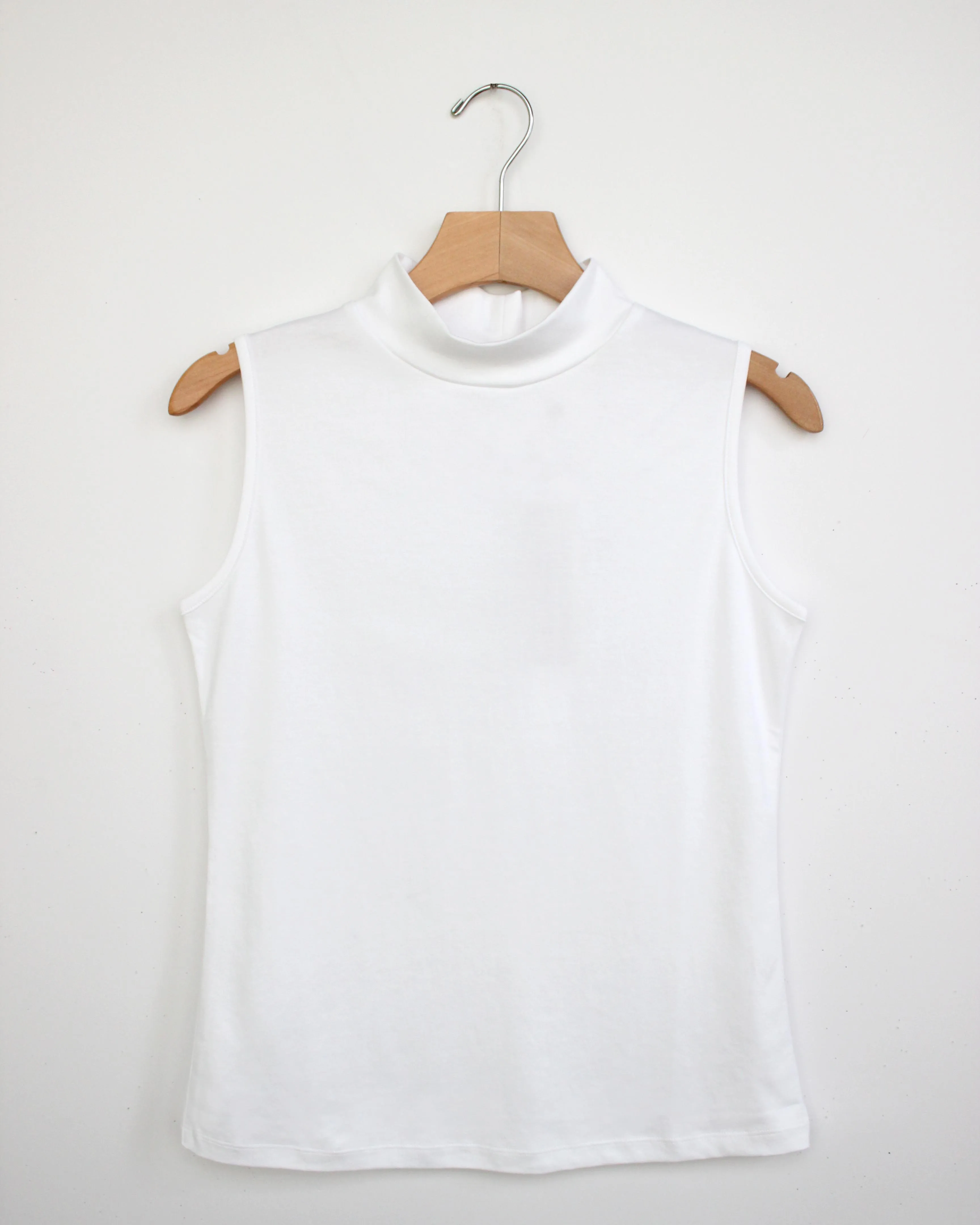 Pima Mock Neck Tank