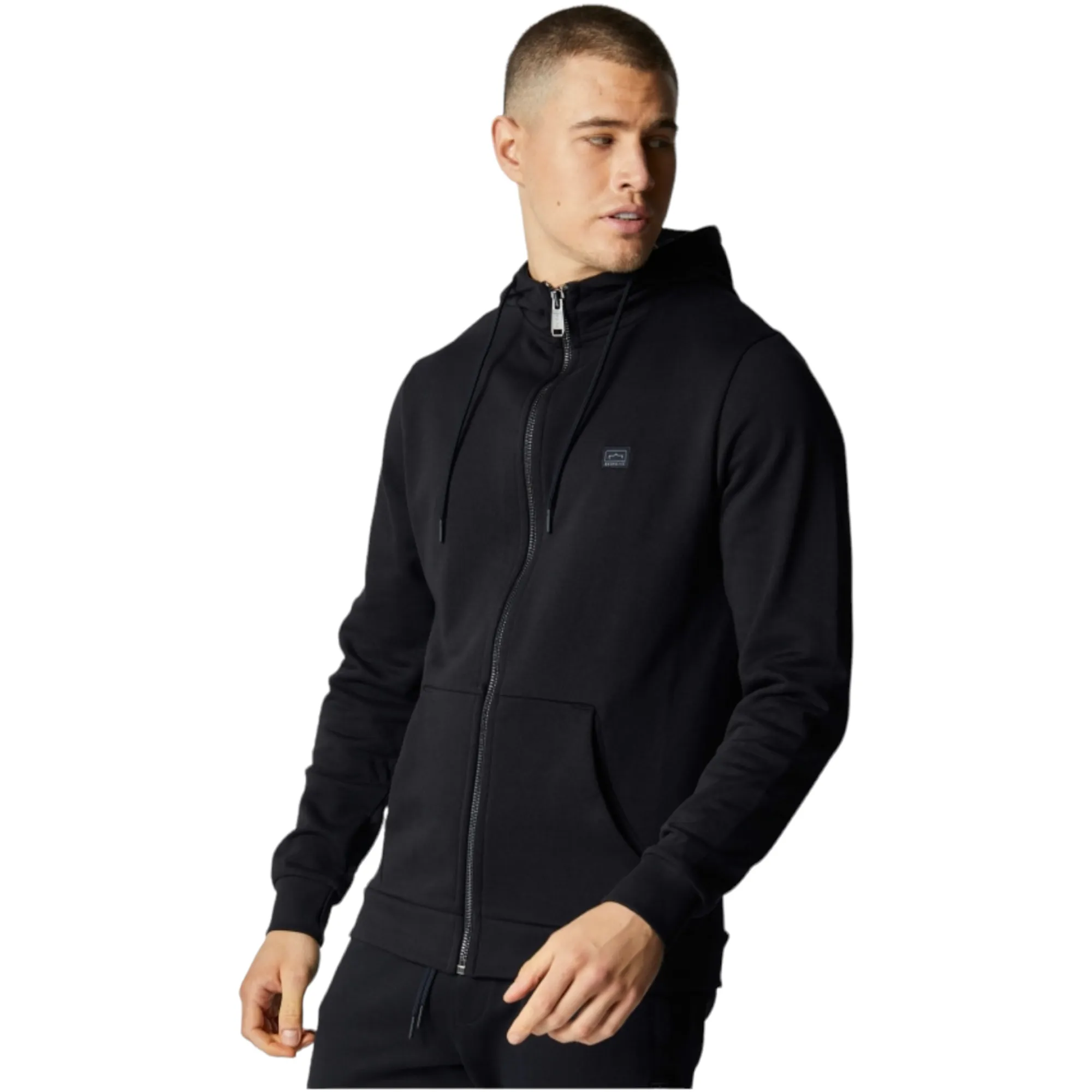 Police Carso Zip Hoodie - Black