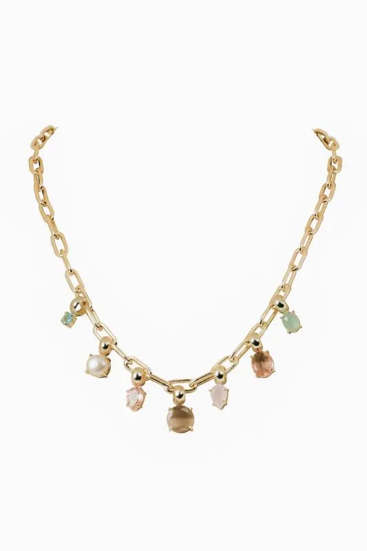 Rema Beige Spring Necklace