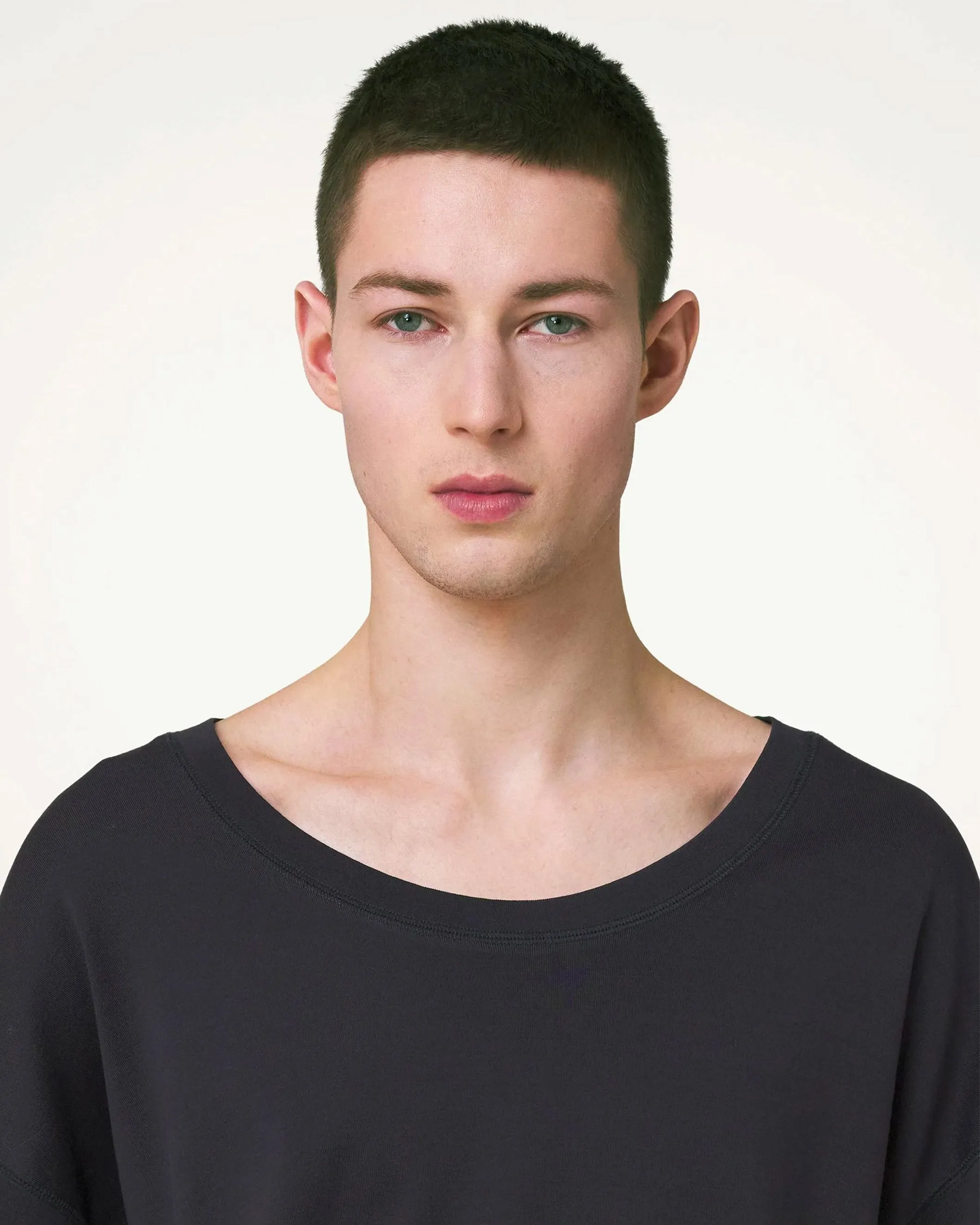 Rib U Neck T-Shirt