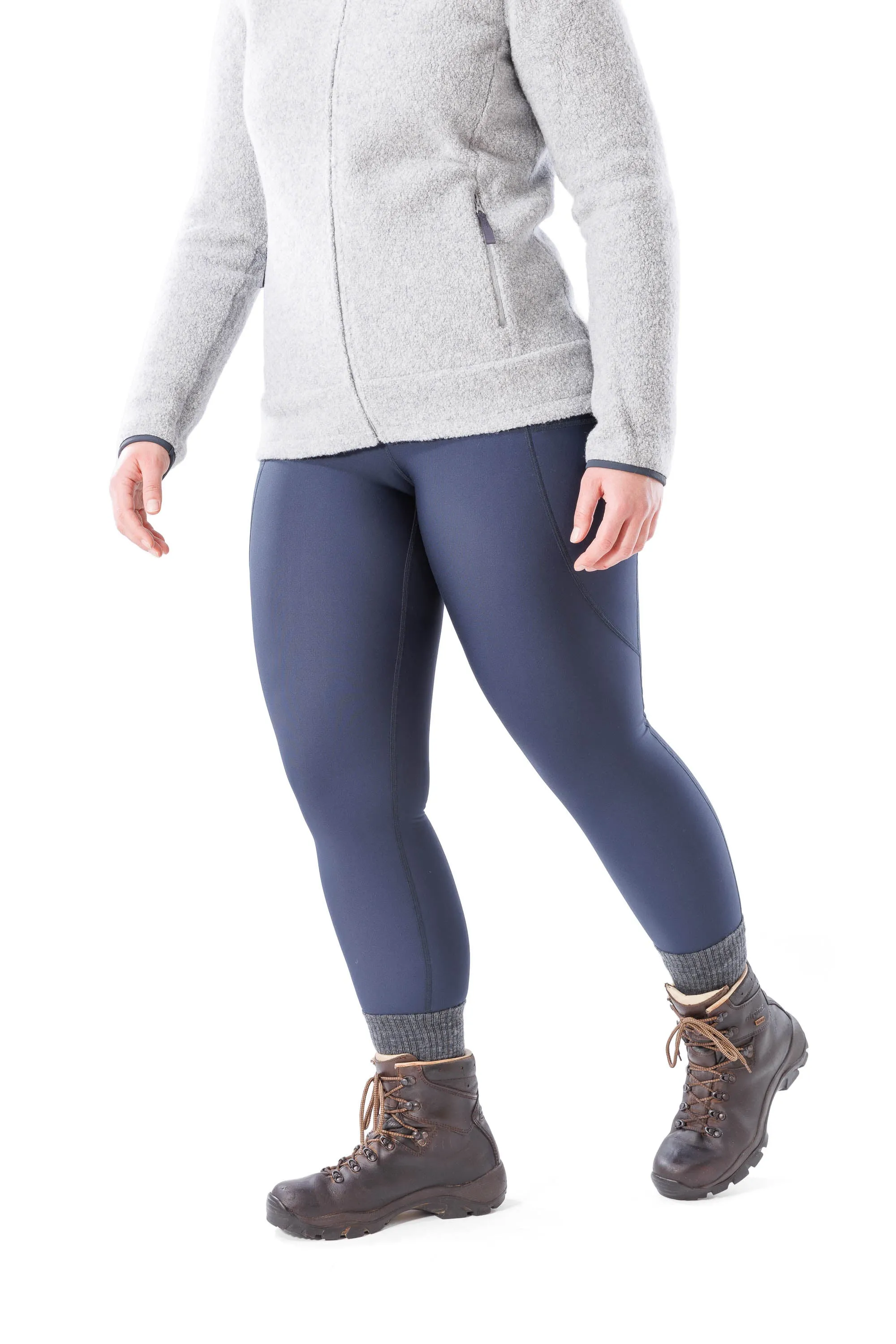 Rise Thermo Pocket Leggings Indigo Blue - Tall ( 7cm)