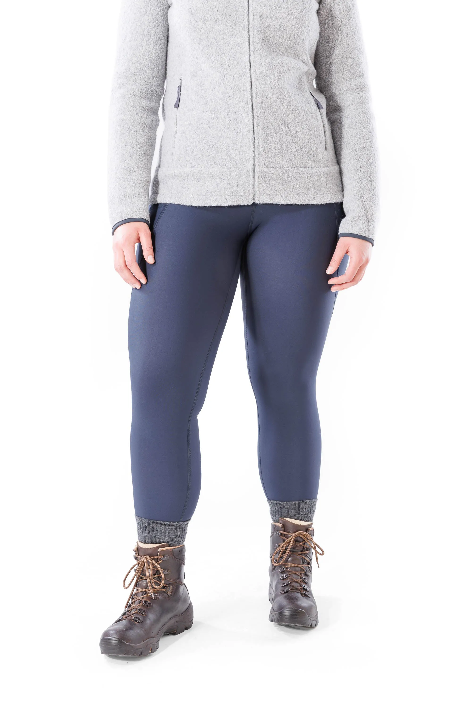 Rise Thermo Pocket Leggings Indigo Blue - Tall ( 7cm)