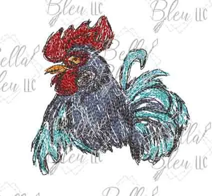 Rooster Scribble Bundle