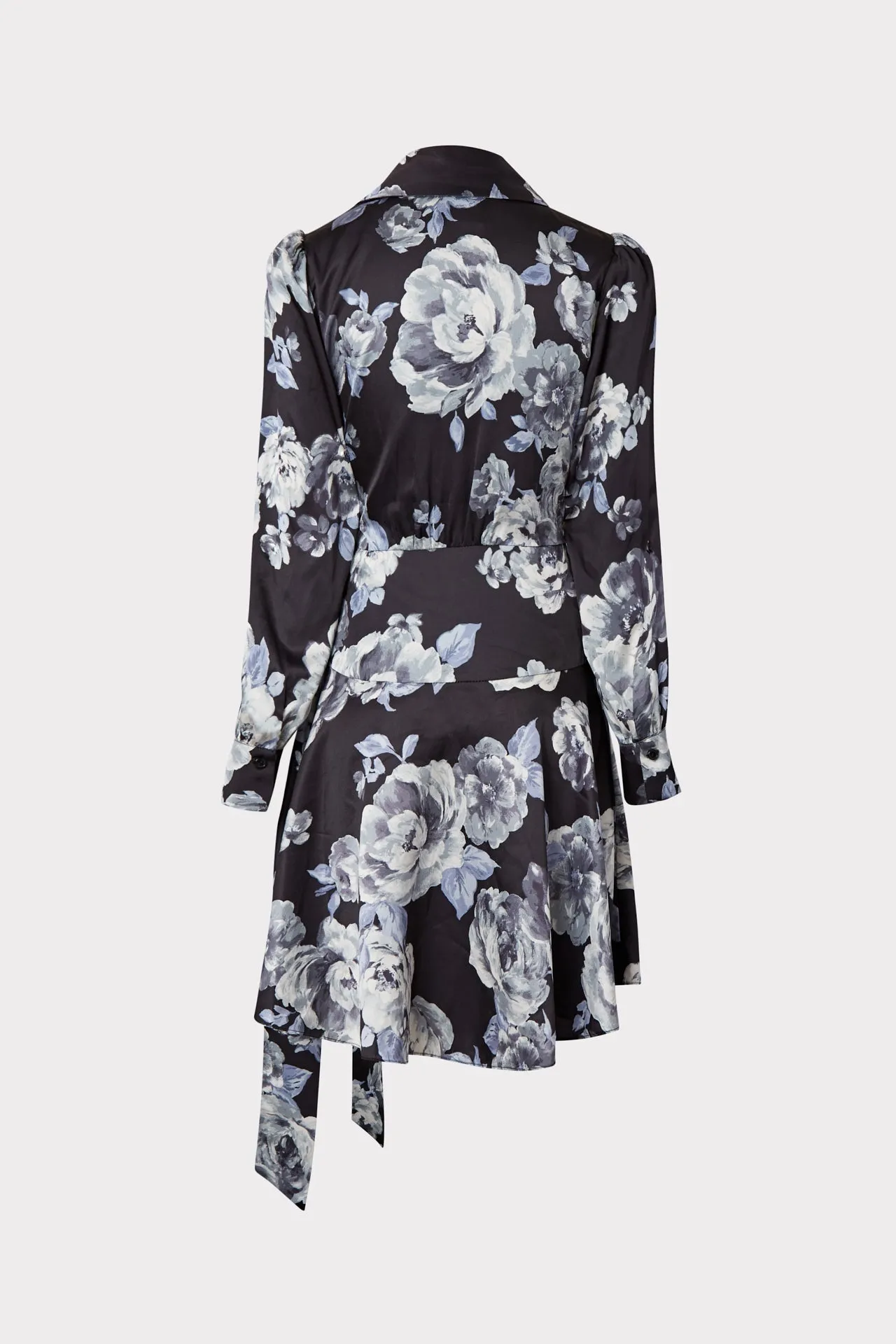 Samara Winter Floral Satin Dress