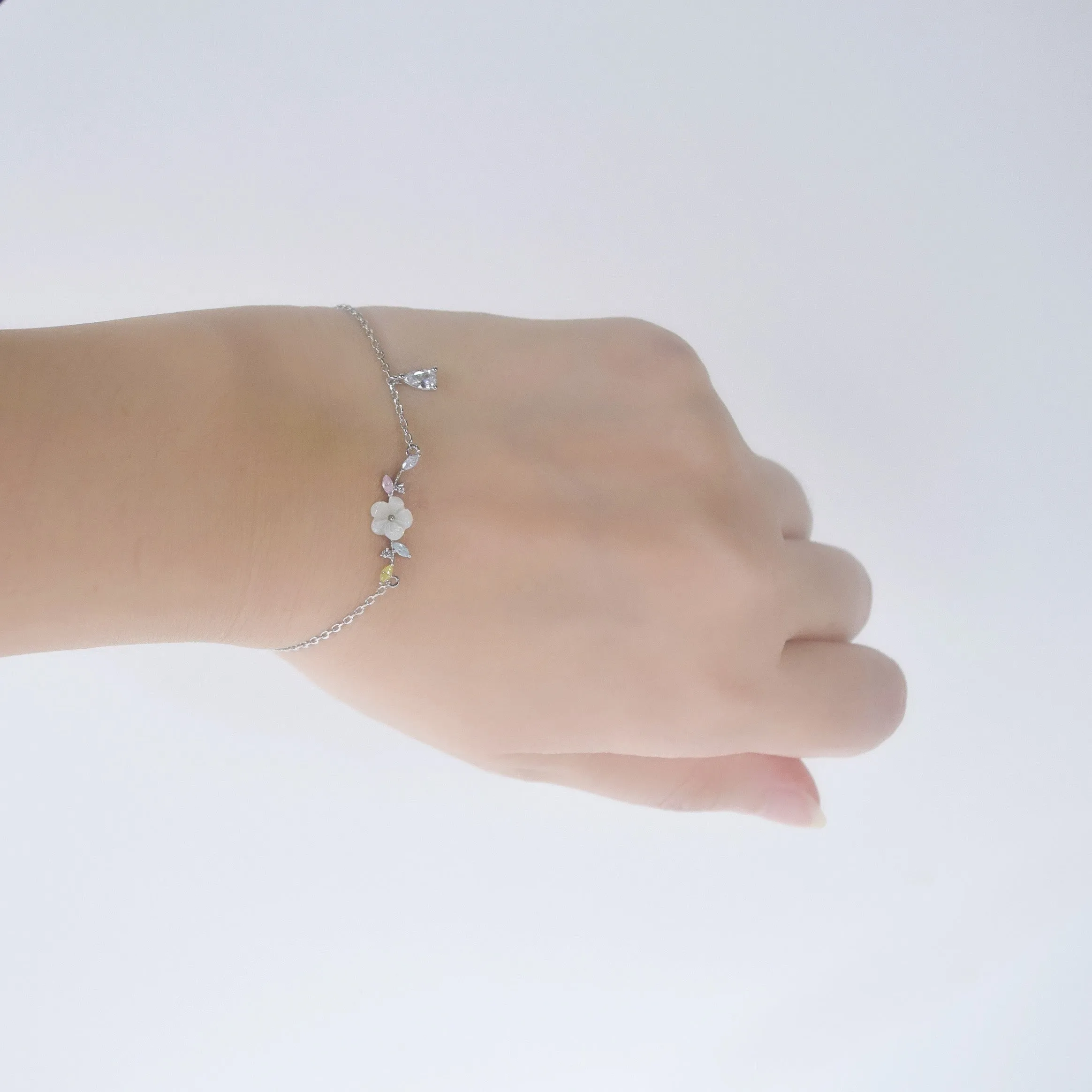 Silver Winter Jasmine Bracelet