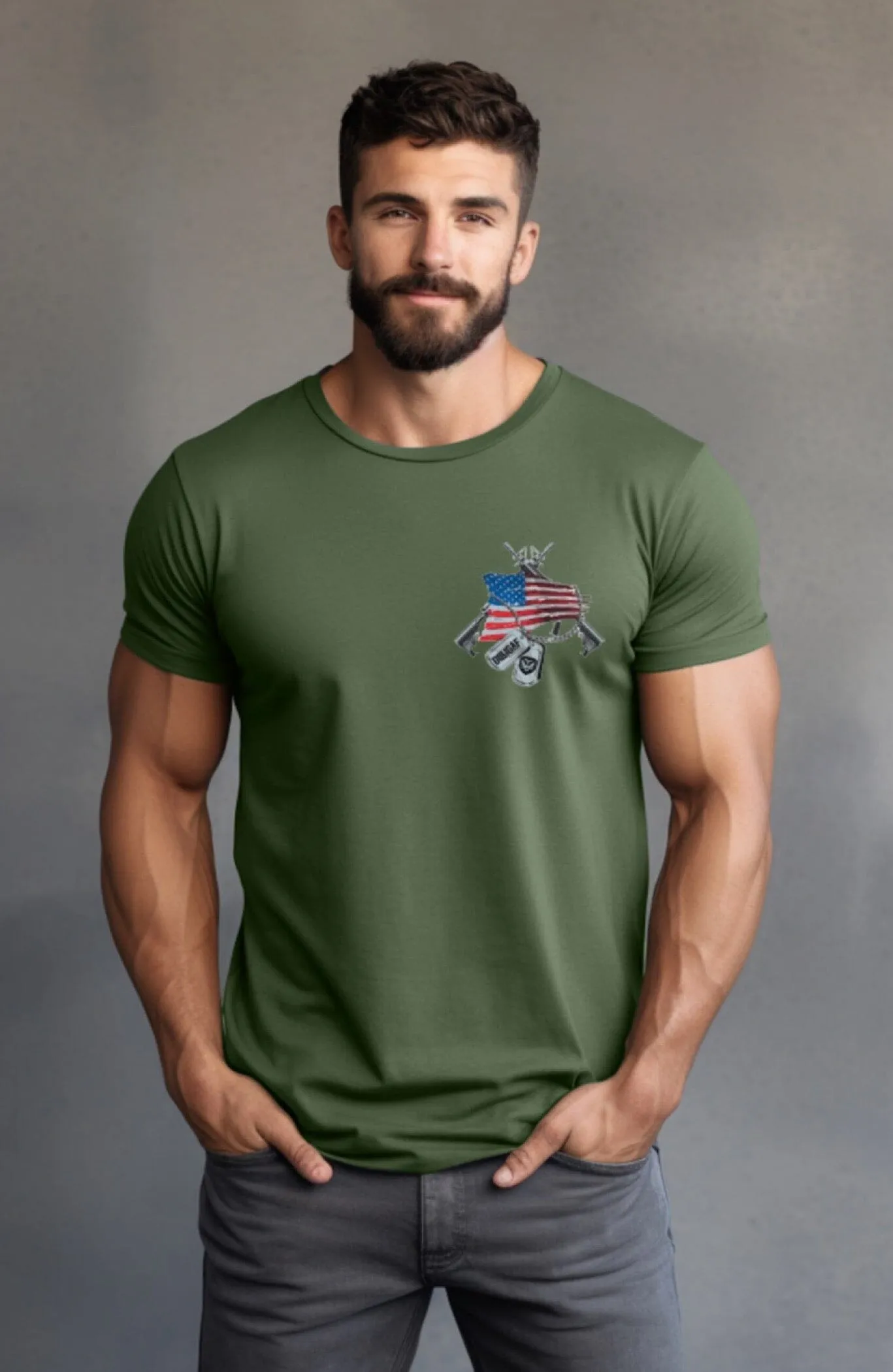 Simple American Warfare T-shirt