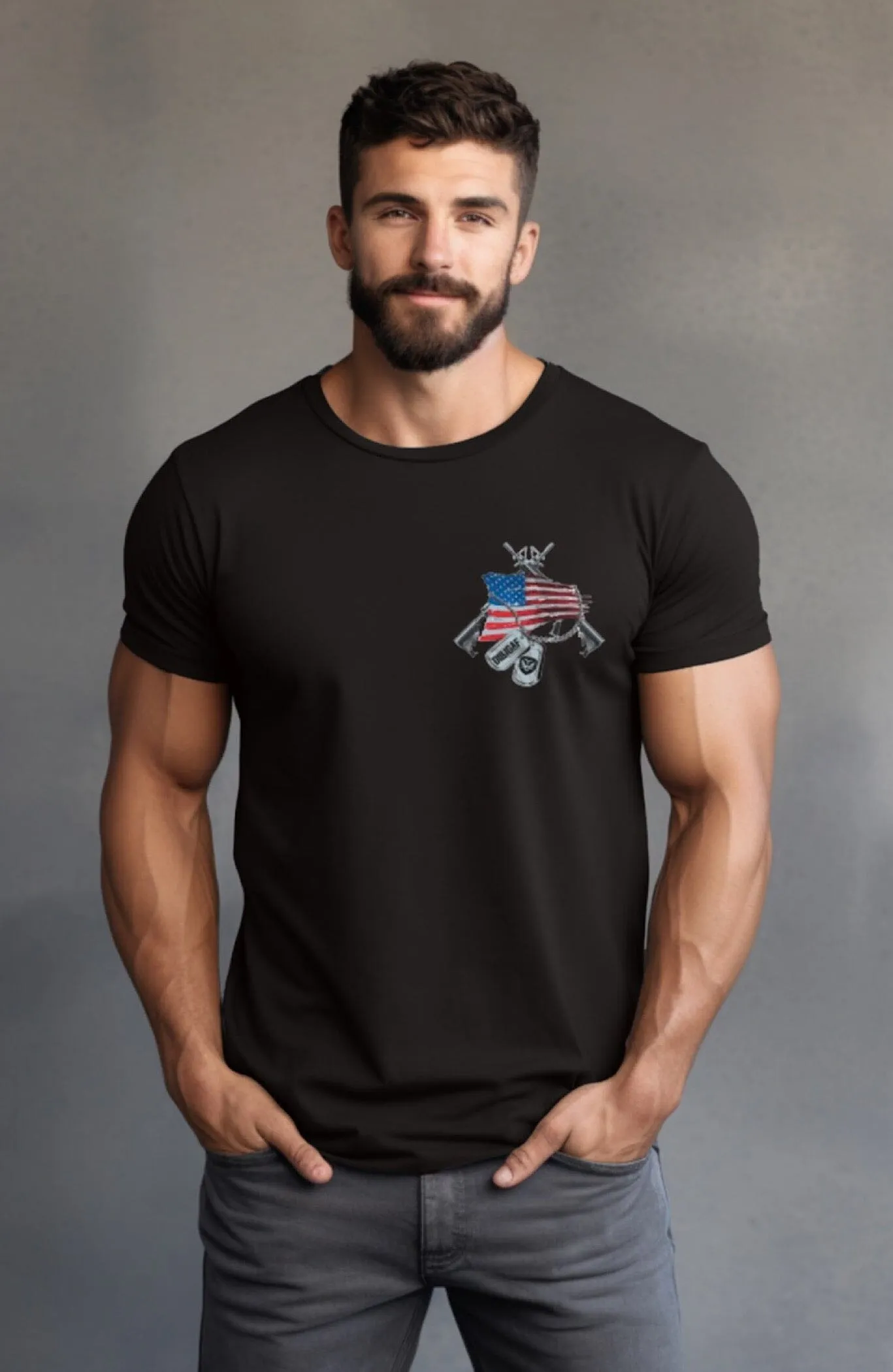 Simple American Warfare T-shirt