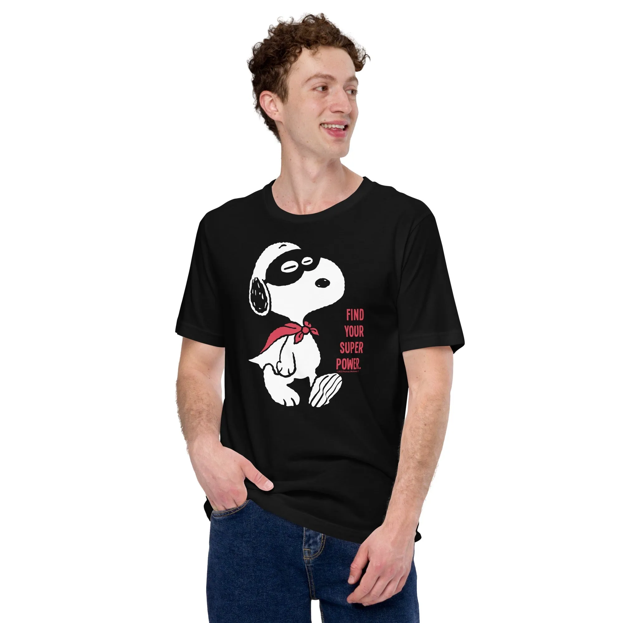 Snoopy Find Your Super Power Adult T-Shirt