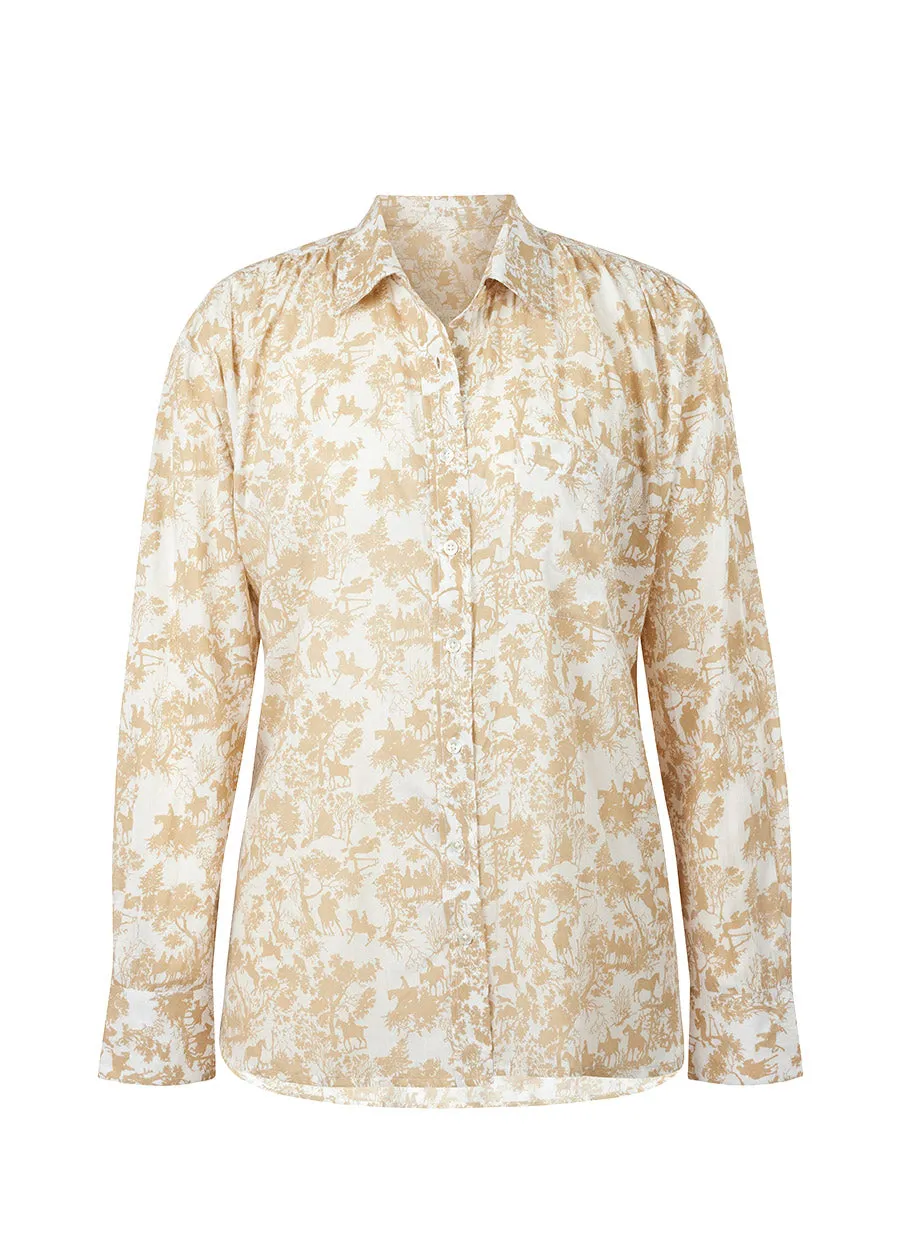 Soft Touch Button Up Printed Shirt