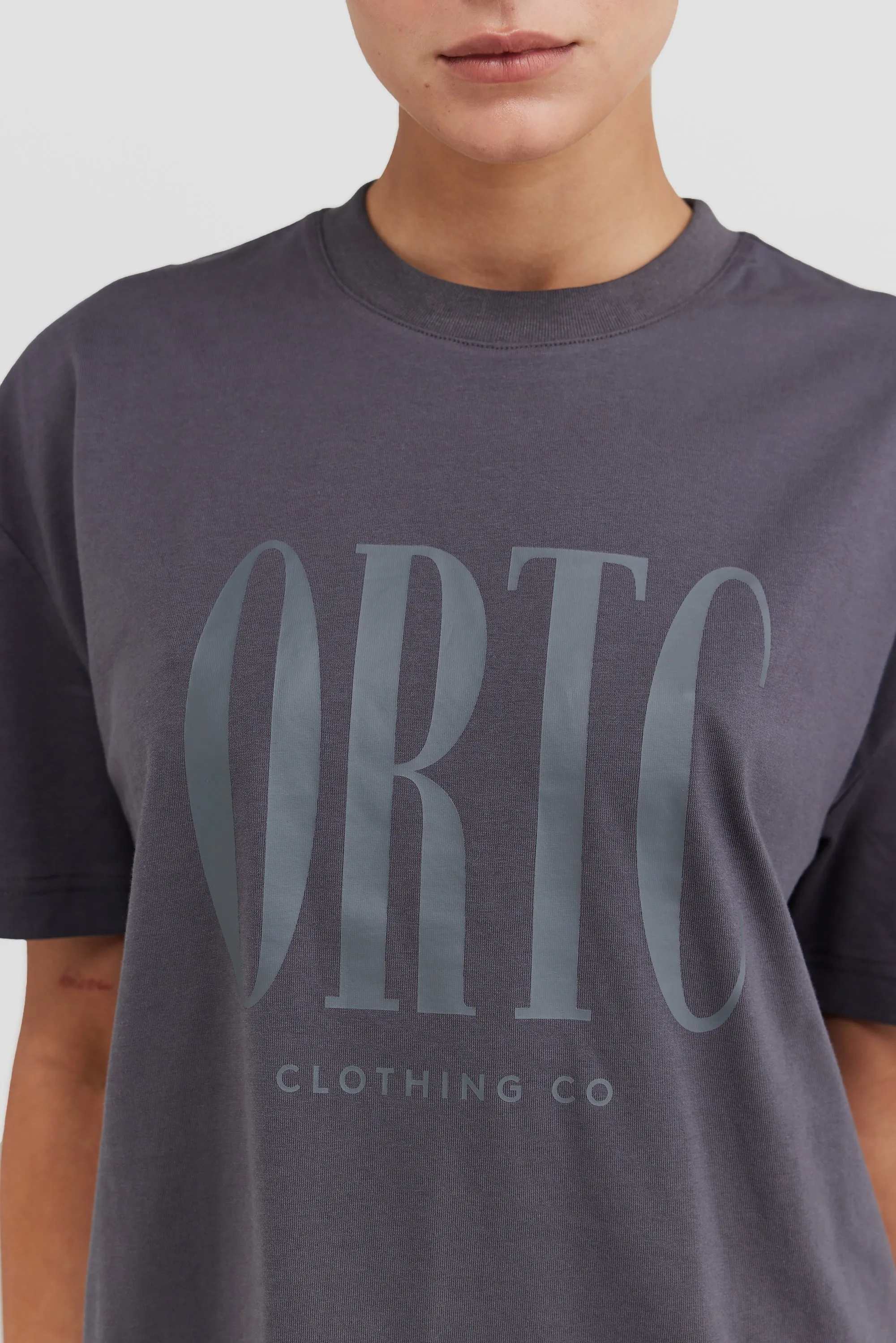 Spencer Logo T Shirt Charcoal