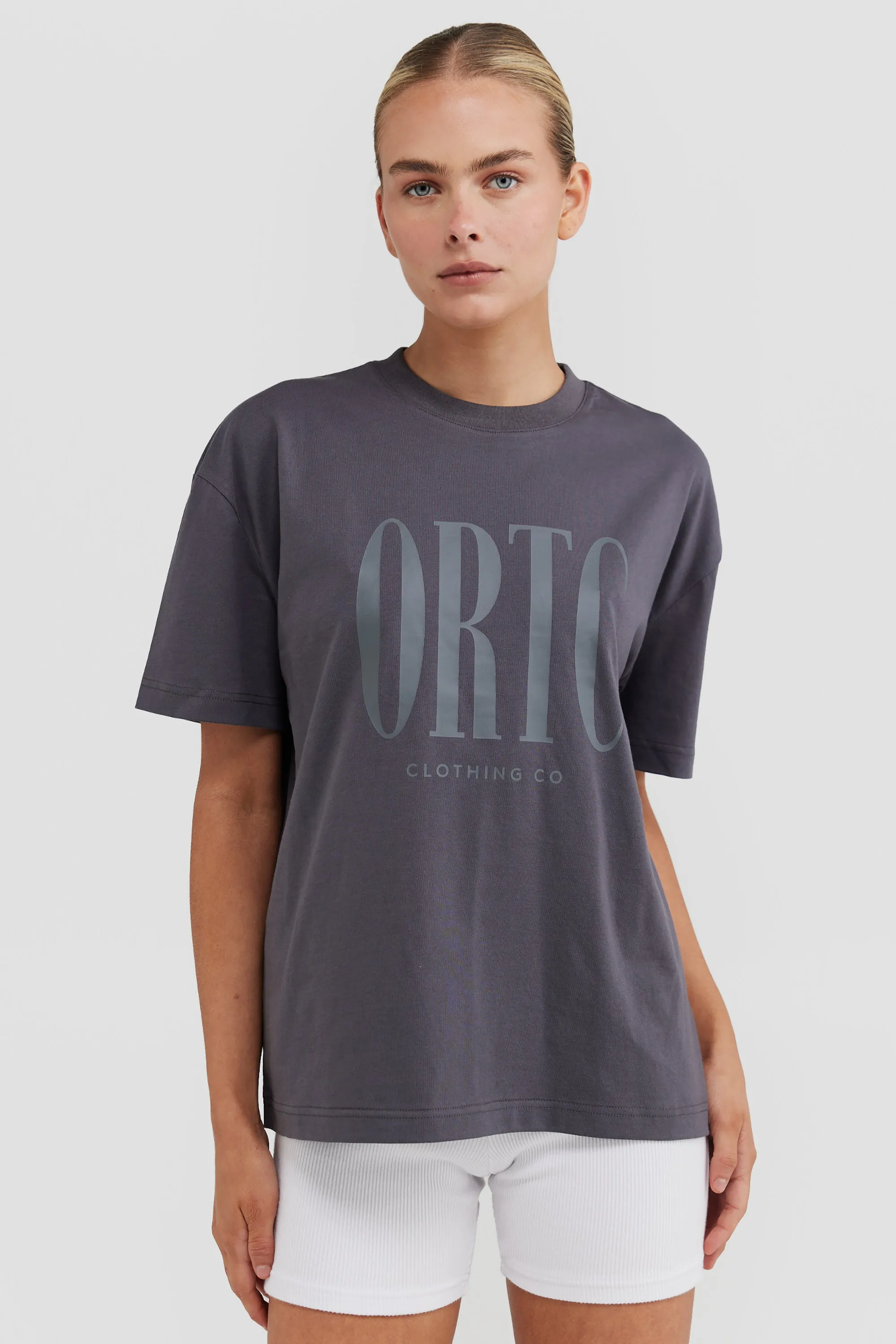 Spencer Logo T Shirt Charcoal