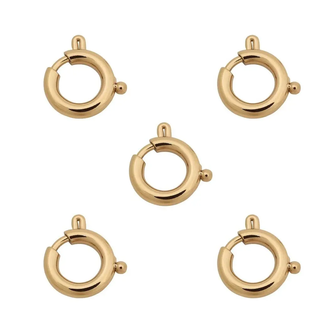 SPRING RINGS GOLD (5 PACK)