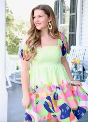 Spring Strokes Dress