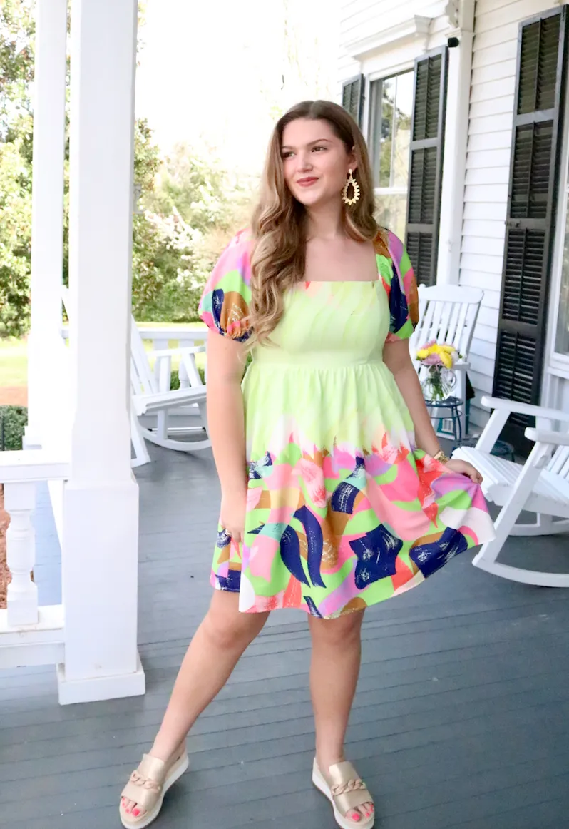 Spring Strokes Dress