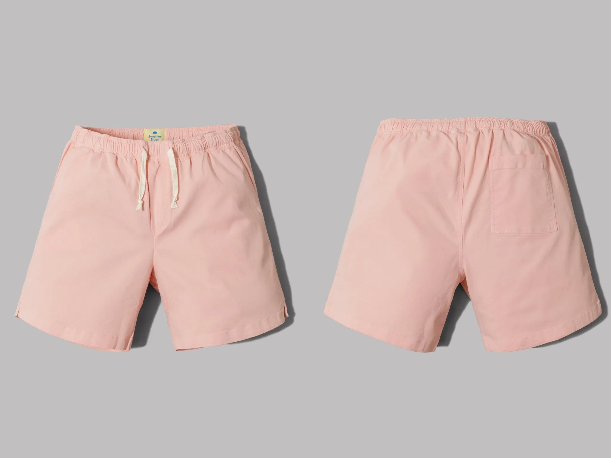 Sunshine Blues Drawstring Shorts (Lotus Pink)