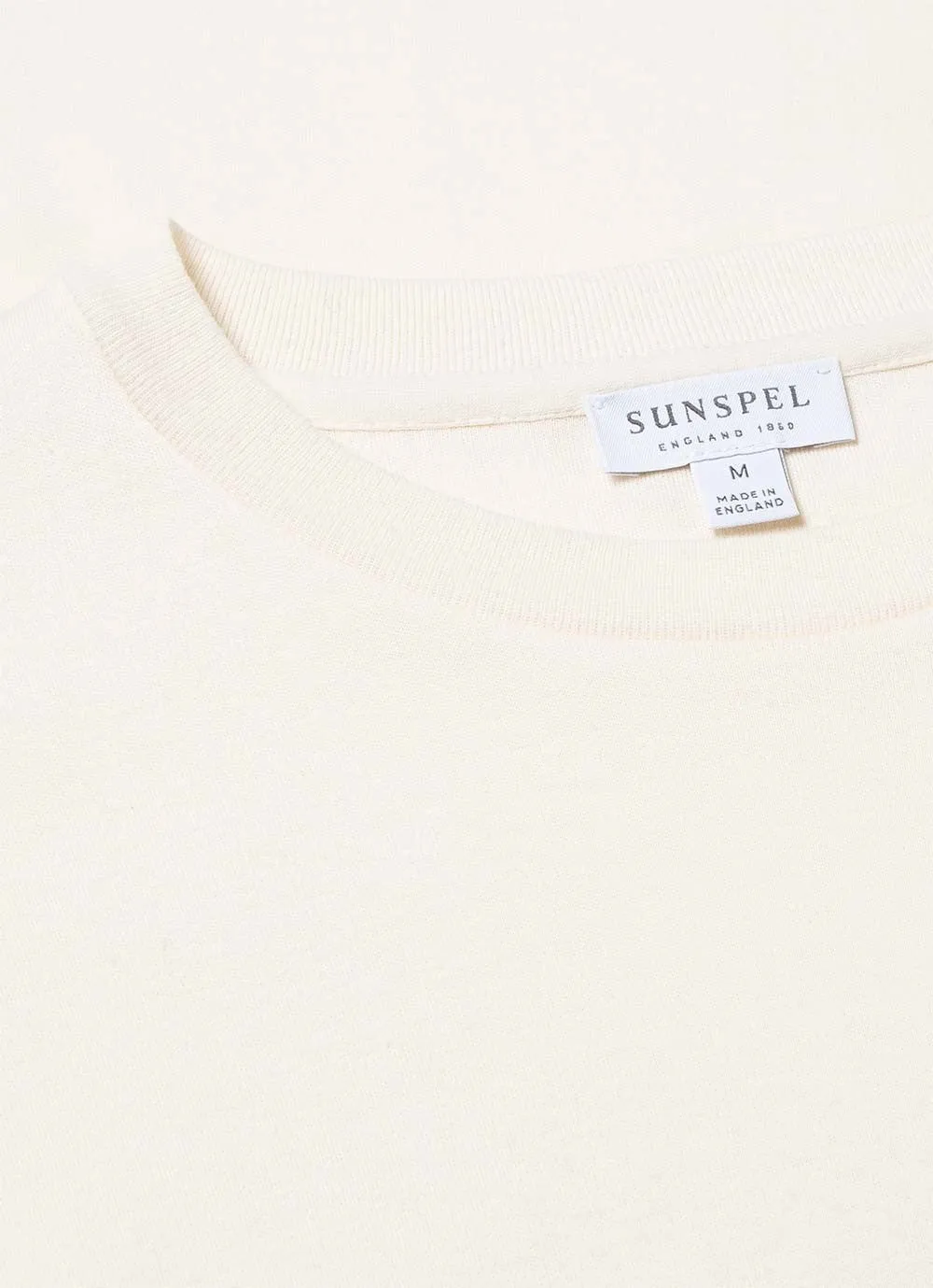 SUNSPEL Cavendish Cotton Interlock Long Sleeve Tee - OFF WHITE